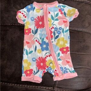 Little Sleepies Midsummer Meadow Shorty Zippy- 0-3 Months